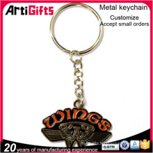 Gold plated cheap custom keychain manufacturer in china